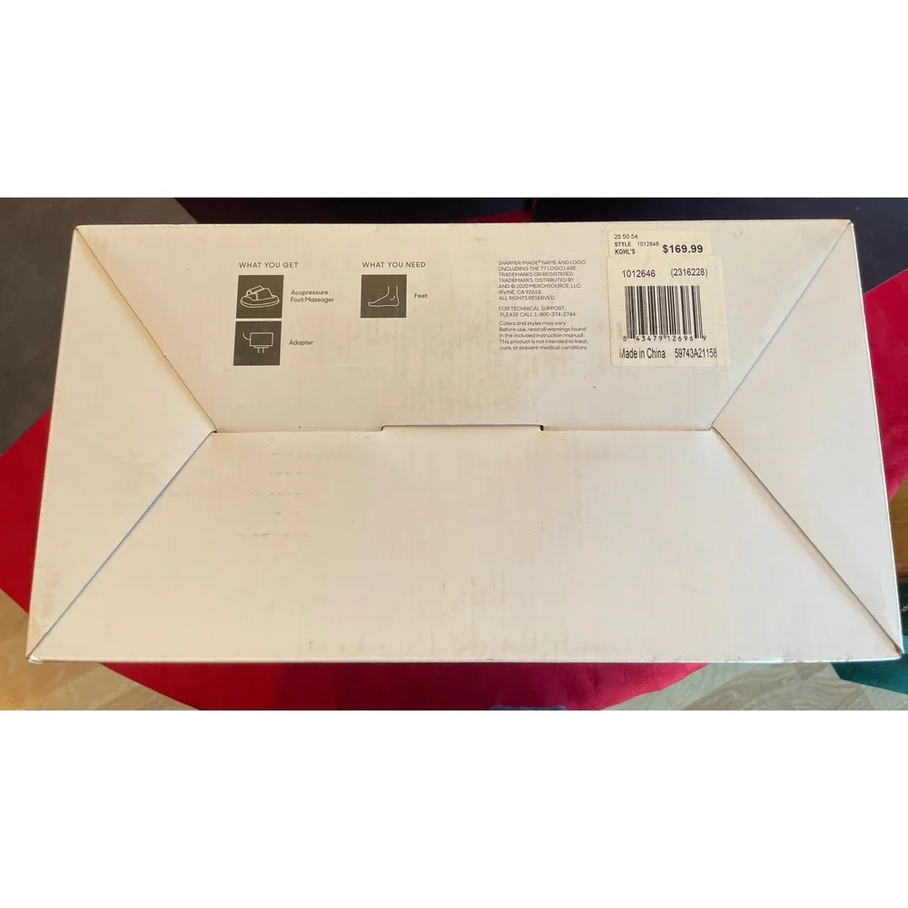 Sharper Image Acupressure‎ Foot Massager Multipoint Shiatsu Compression Heat NIB